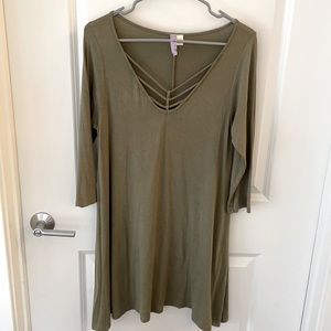 Olive Green Francesca’s Dress